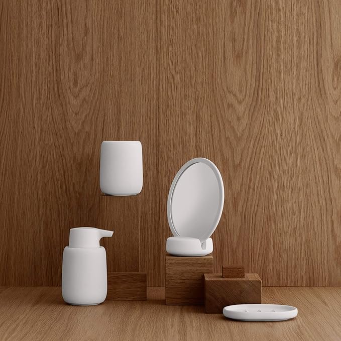 blomus SONO Magnifying Vanity Mirror 18.5cmx17cmx9cm / 7.3"x6.7"x 3.5" Moonbeam (Beige)