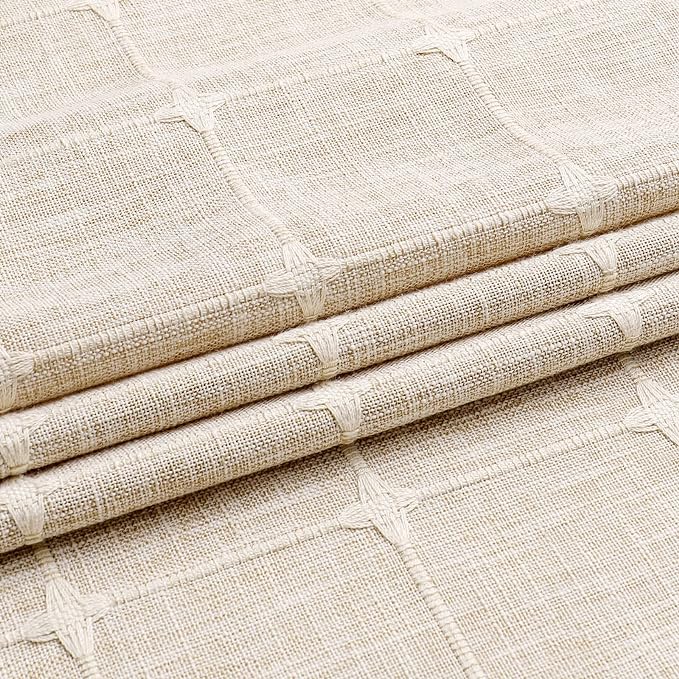 MitoVilla Boho Small Stall Shower Curtain 36 x 72, Grey Half Size Narrow Polyester Linen Tassel Cloth Fabric Shower Curtains for Chic Modern Farmhouse Country Bathroom Decor
