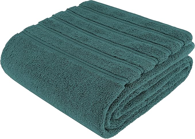 American Soft Linen 35x70 Jumbo Large Bath Towel, 600 GSM 100% Cotton Turkish Bath Sheet, Oversized Luxury Bath Towel for Bathroom Beach and Pool, Teal