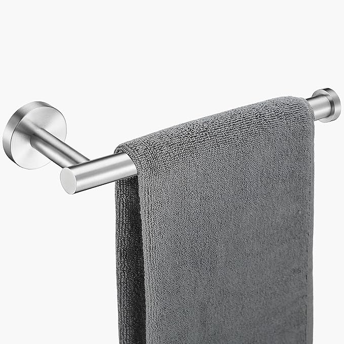 Hand Towel Holder for Bathroom, Brushed Nickel Hand Towel Bar, SUS304 Stainless Steel Hand Towel Hanger, Wall Mounted Small Hand Towel Ring, 9 Inch Round Heavy Duty Towel Rack for Bathroom, Kitchen