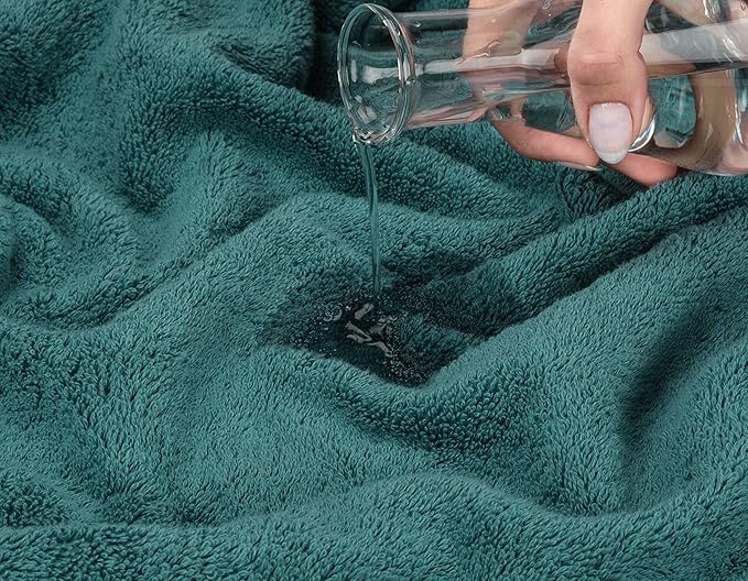 American Soft Linen Luxury Hand Towels for Bathroom, 600 GSM Heawy Weight 16x28 Size 100% Cotton Turkish 4 Piece Hand Face Towel Set, Teal Hand Towels