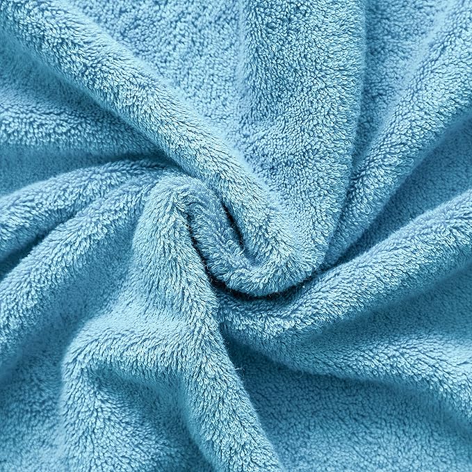 Cotton Paradise, 100% Cotton 40x80 Oversized Bath Sheet, Extra Large Turkish Bath Towels for Bathroom, Sky Blue Bathsheet