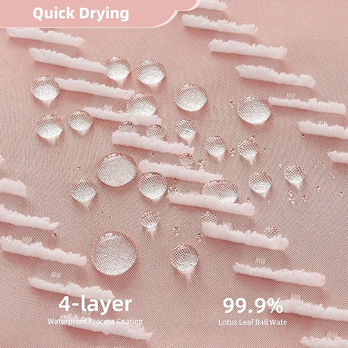 Small Stall Boho Pink Shower Curtain Woven Fabric 36 x 72 Half Size Tufted Chevron Striped Textured Modern Farmhouse Minimalist Shower Curtain for Bathroom