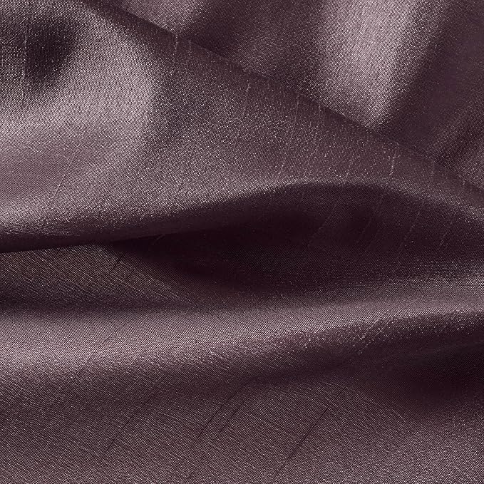 Madison Park Laurel Semi-Sheer Plum Shower Curtain Purple– Lightweight Faux Silk Fabric, 72x72 in, Light Filtering, Modern Style Bathroom Curtain Textured Tufting Detail Modern Mid-Century Bathroom Decor
